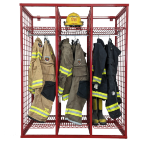 Wall Mount Gear Storage Locker 24 inches wide 10 position with security